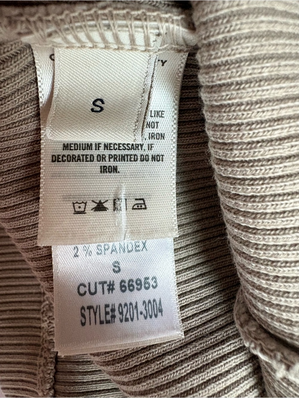 Citizens of Humanity Ribbed Tank Taupe Beige S - Picture 6 of 6